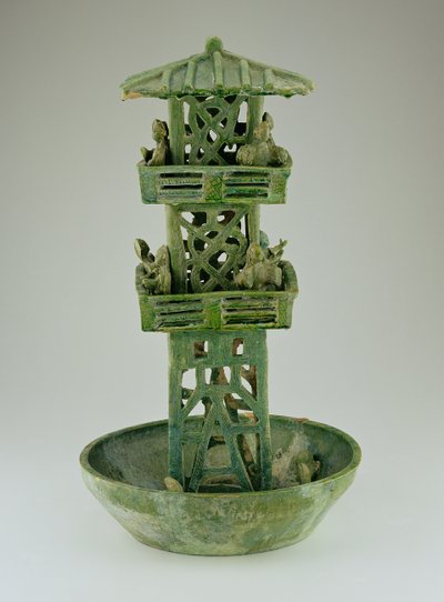 Model of a watchtower, Han Dynasty by Chinese School