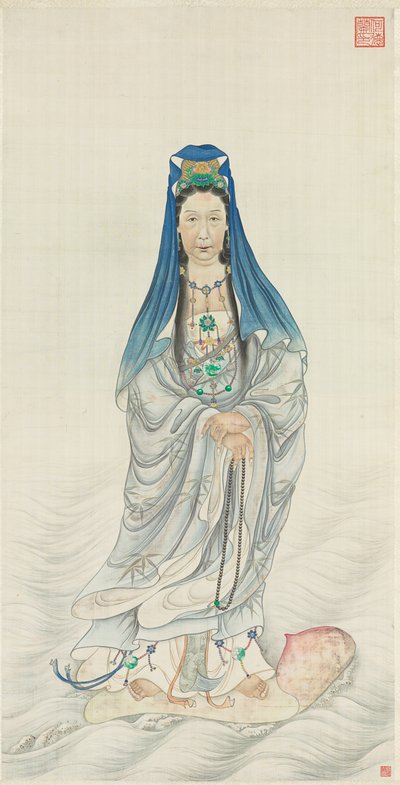 Portrait of Empress Dowager Cixi as Guanyin by Chinese School