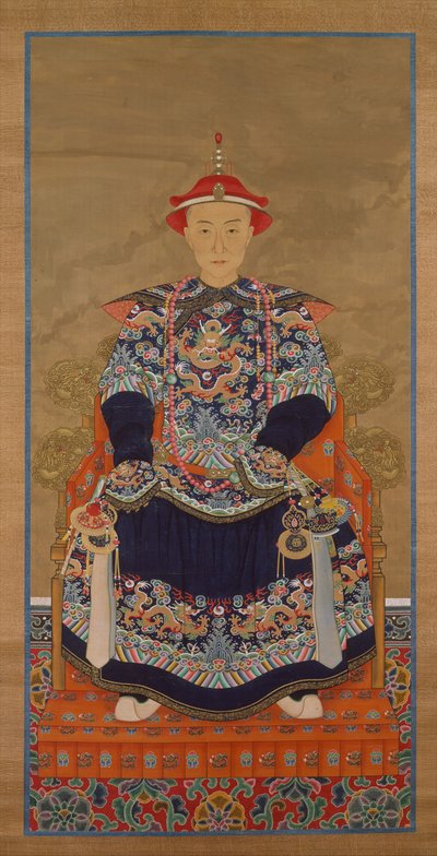 Portrait of Qianlong Emperor as a Young Man, Hanging Scroll by Chinese School