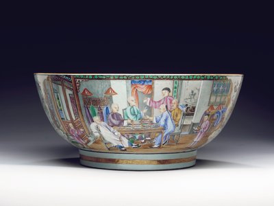 Rare and Massive Punchbowl, c.1775 by Chinese School