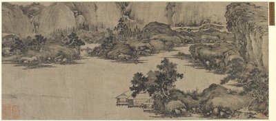 Scholars Retreat on the River, Possibly Qing Dynasty by Chinese School