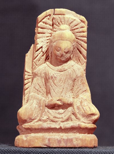 Seated Buddha in meditation, from Tumshuq by Chinese School