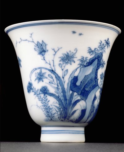 Semi-eggshell beaker cup, Kangxi mark and period 1662-1722 by Chinese School