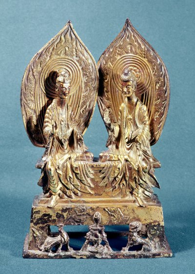 The Buddhas Prabhutaratna and Sakyamuni, from Hebei Province, Northern Wei Dynasty, 518 AD by Chinese School