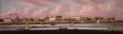 The Shanghai Regatta with a View of the Bund by Chinese School