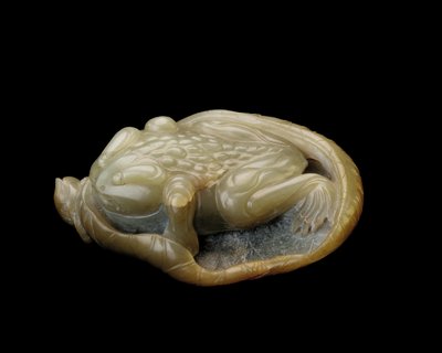 Toad on a Lotus Leaf by Chinese School