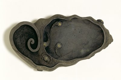 Tuan inkstone in the form of a conch shell by Chinese School
