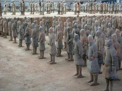 Xian Museum, Terracotta Warriors from the Tomb of Emperor Shi Huangdi by Chinese School