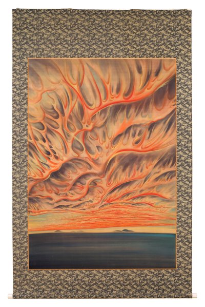 Setting Sun of Sacramento Valley by Chiura Obata