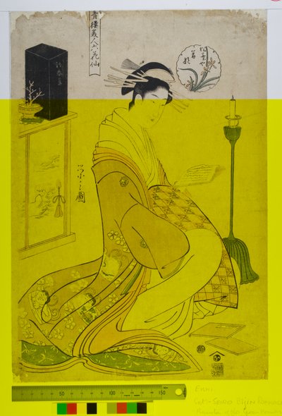 Beauties of the Green Houses as the Six Poets by Chobunsai Eishi