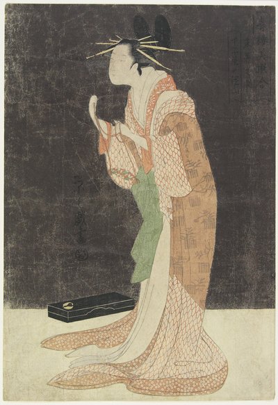 Misayama of Chojiya House Going to Bed by Chobunsai Eishi