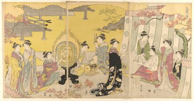 Momiji no ga, from the series "A Fashionable Parody of the Tale of Genji" by Chobunsai Eishi