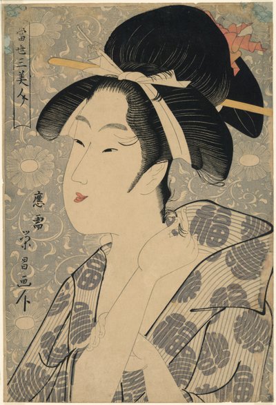 Three Beauties of Our Time by Chokosai Eisho