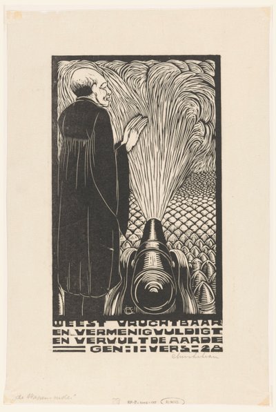 Man by Cannon by Chris Lebeau (signed by artist)