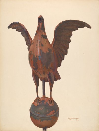 Flag-pole Finial Pigeon by Chris Makrenos