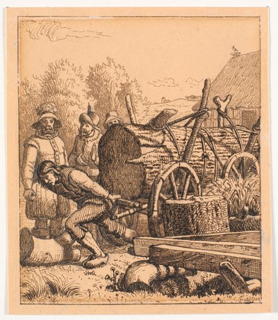 Illustration for St. St. Blicher, The Three Holy Evenings by Christen Dalsgaard
