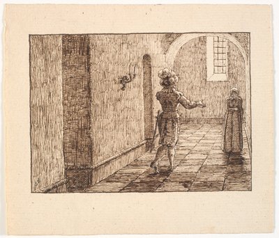 Illustration for St. St. Blicher, The Three Holy Evenings by Christen Dalsgaard