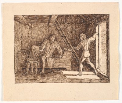 Illustration for St. St. Blicher, The Three Holy Evenings by Christen Dalsgaard