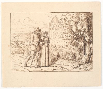 Illustration for St. St. Blicher, The Three Holy Evenings by Christen Dalsgaard
