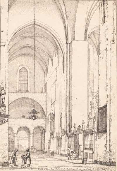 View of the Interior of the Northern Transept of Aarhus Cathedral by Christen Købke