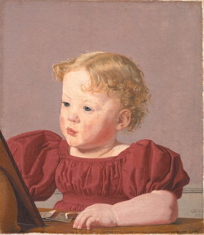 Ida Thiele, the Future Mrs. Wilde, as a Child by Christen Købke