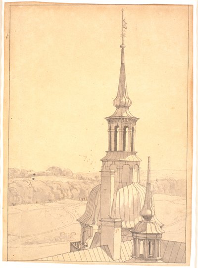 One of the Small Towers on Frederiksborg Castle by Christen Købke