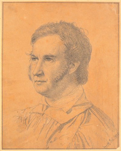 Portrait of Jacob Georg Købke (justice council, diocesan physician in Nykøbing F.) by Christen Købke