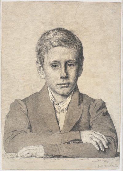 Portrait of Forest Ranger Henrik Clausen (1825-1904) as a Child by Christen Købke