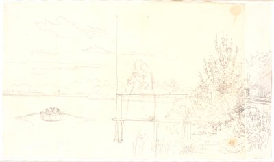 View from the Embankment at Sortedam Lake towards Nørrebro by Christen Købke