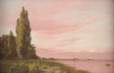 View of the Bay near the Copenhagen Limekiln Looking North. A Quiet Summer Afternoon by Christen Købke