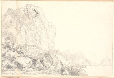 View of the Coast near Marina Piccola on Capri by Christen Købke