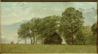The Rampart of the Fort on the City Side by Christen Schjellerup Købke
