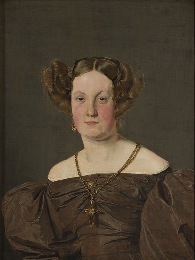 Mrs Th Petersen, nee Roepstorff, 1833 by Christen Schjellerup Købke