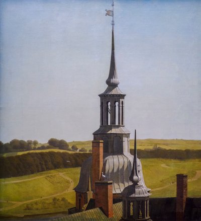 One of the Small Towers on Frederiksborg Castle by Christen Schjellerup Kobke