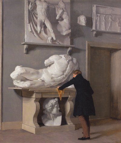 The View of the Plaster Cast Collection at Charlottenborg Palace by Christen Schjellerup Kobke