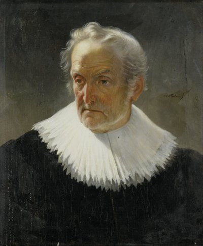 An Old Man in 17th-century Dress by Christiaan Julius Lodewijk Portman