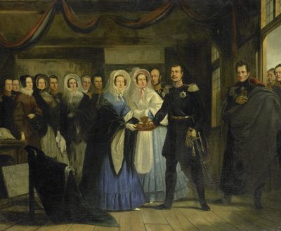The Princess of Orange Receiving Alexander II, Grand Duke and Heir to the Throne of Russia, in the Czar Peter