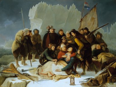 The Death of Willem Barents, 20 June 1597 by Christiaan Julius Lodewyck Portman