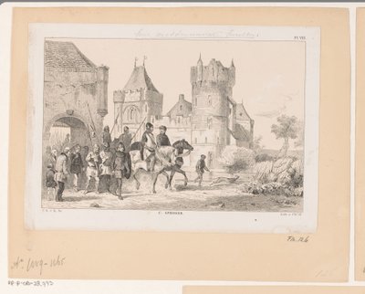 A Medieval Castle, 11th Century by Christiaan Lodewijk van Kesteren