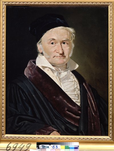 Portrait of the Mathematician, Astronomer and Physicist Carl Friedrich Gauss by Christian Albrecht Jensen