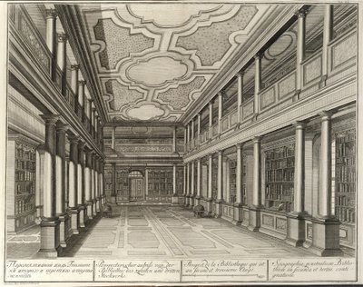 Library from The Building of the Imperial Academy of Sciences by Christian Albrecht Wortmann