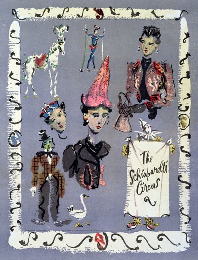 Advertisement for the Fashion House of Schiaparelli by Christian Bérard