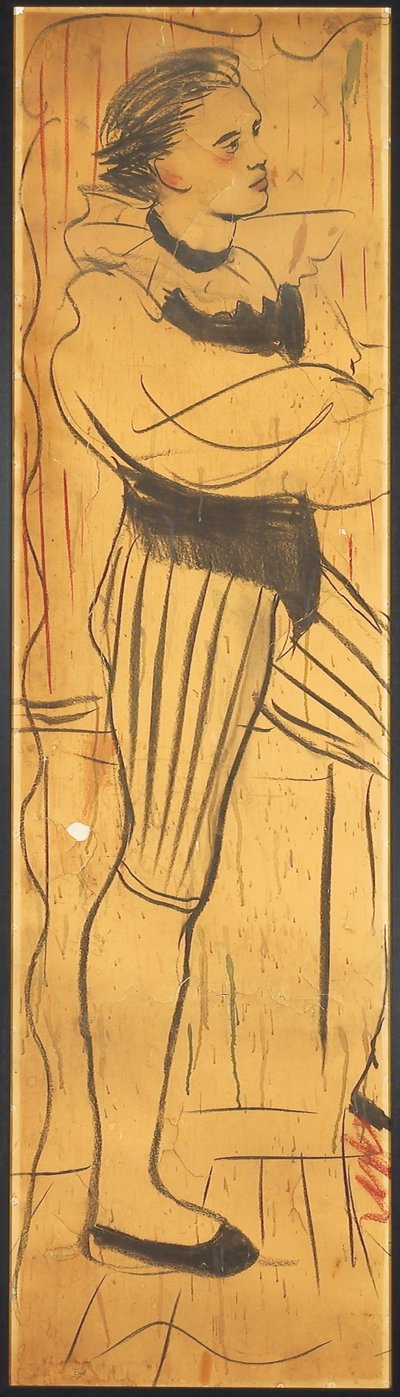 Triptych (drawing of a lovers