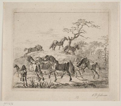 Stud Farm Horses by Christian David Gebauer