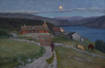 At Last He Arrived at a Great Farm by Christian Eriksen Skredsvig