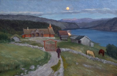 At Long Last He Came to a Great Farm by Christian Eriksen Skredsvig