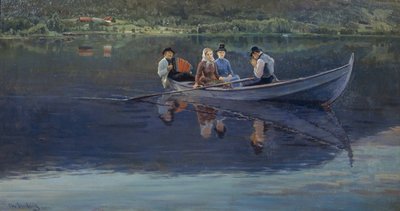 Midsummer Eve by Christian Eriksen Skredsvig