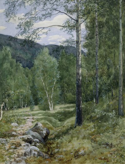 Spring in the Forest by Christian Eriksen Skredsvig