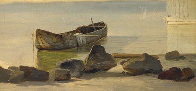 A Dugout on Starnberger Lake by Christian Ernst Bernhard Morgenstern