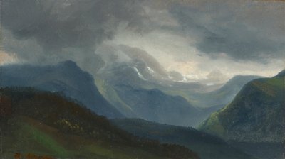 Approaching Thunderstorm in the Alps by Christian Ernst Bernhard Morgenstern
